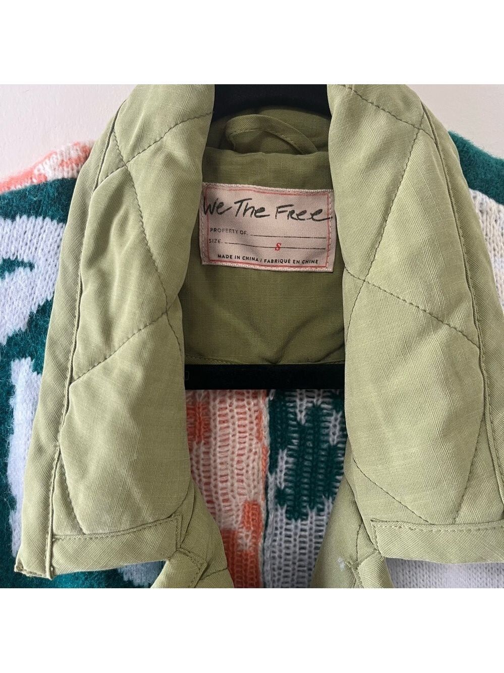 Free People Home Sweet Home Coat Quilted Sweater Knit Duster Jacket Coat Size S - Picture 9 of 13